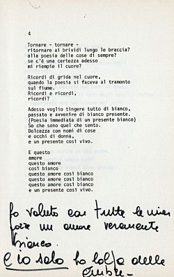 ....un amore veramente bianco e io solo ho colpa delle ombre -