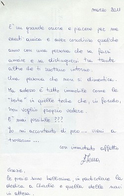 Lettera di una amica - Elena Vinanti