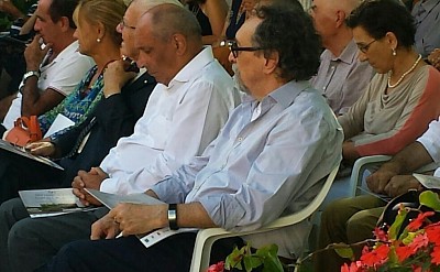 Franco Faggi fra il pubblico - Premio San Domenichino 56a edizione - Faggi riceve il primo premio per