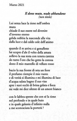 Marzo 2021 - Il dono muto - nudo abbandono Pg 1/2